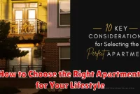 How to Choose the Right Apartment for Your Lifestyle