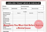 Questions You Must Ask Before Signing a Rental Lease