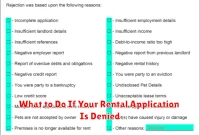 What to Do If Your Rental Application Is Denied